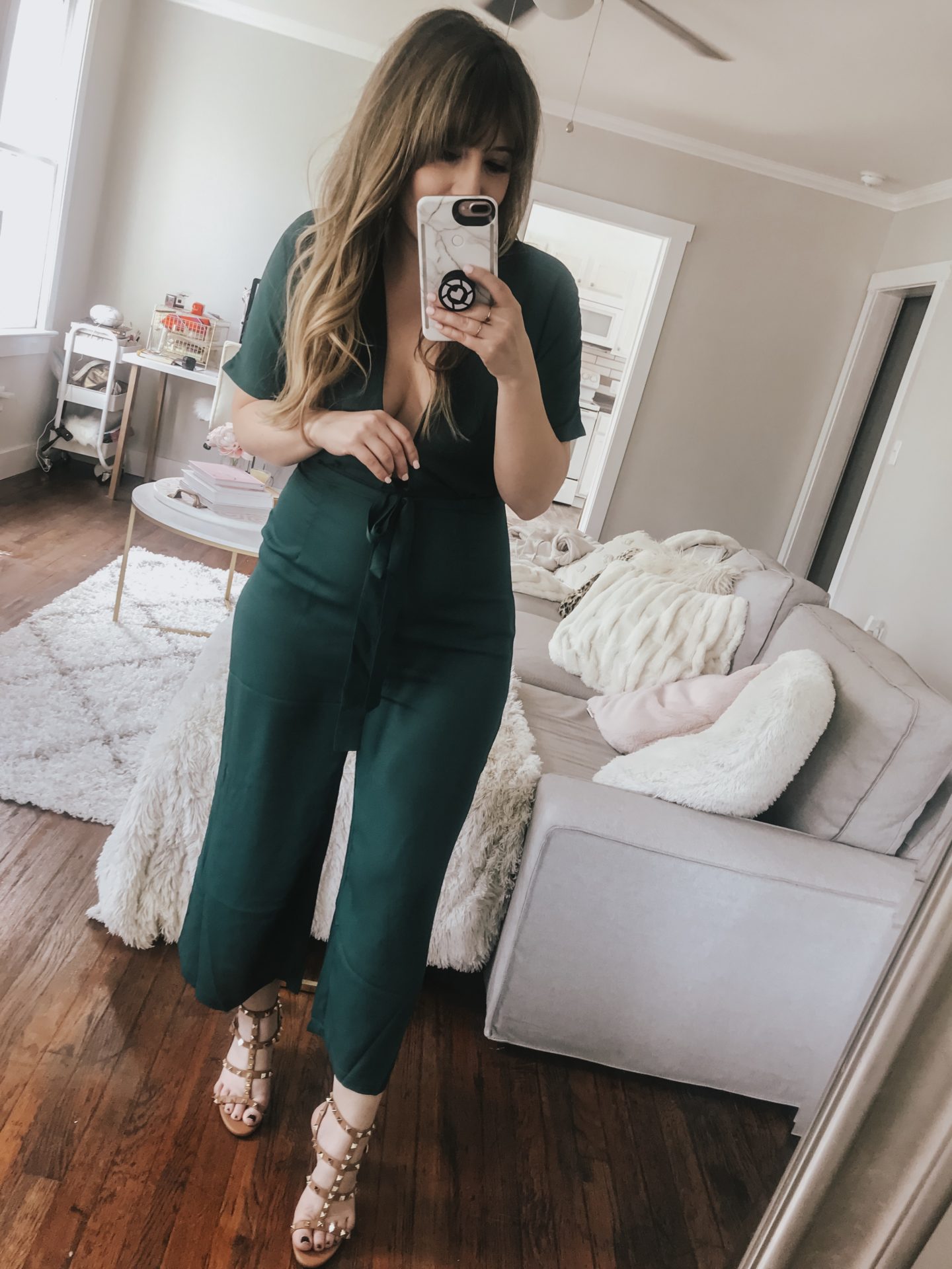 Amazon plunging neckline jumpsuit