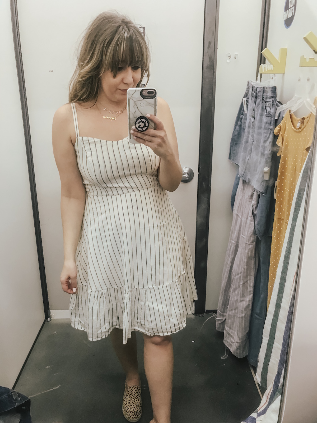 Old Navy striped dress for spring