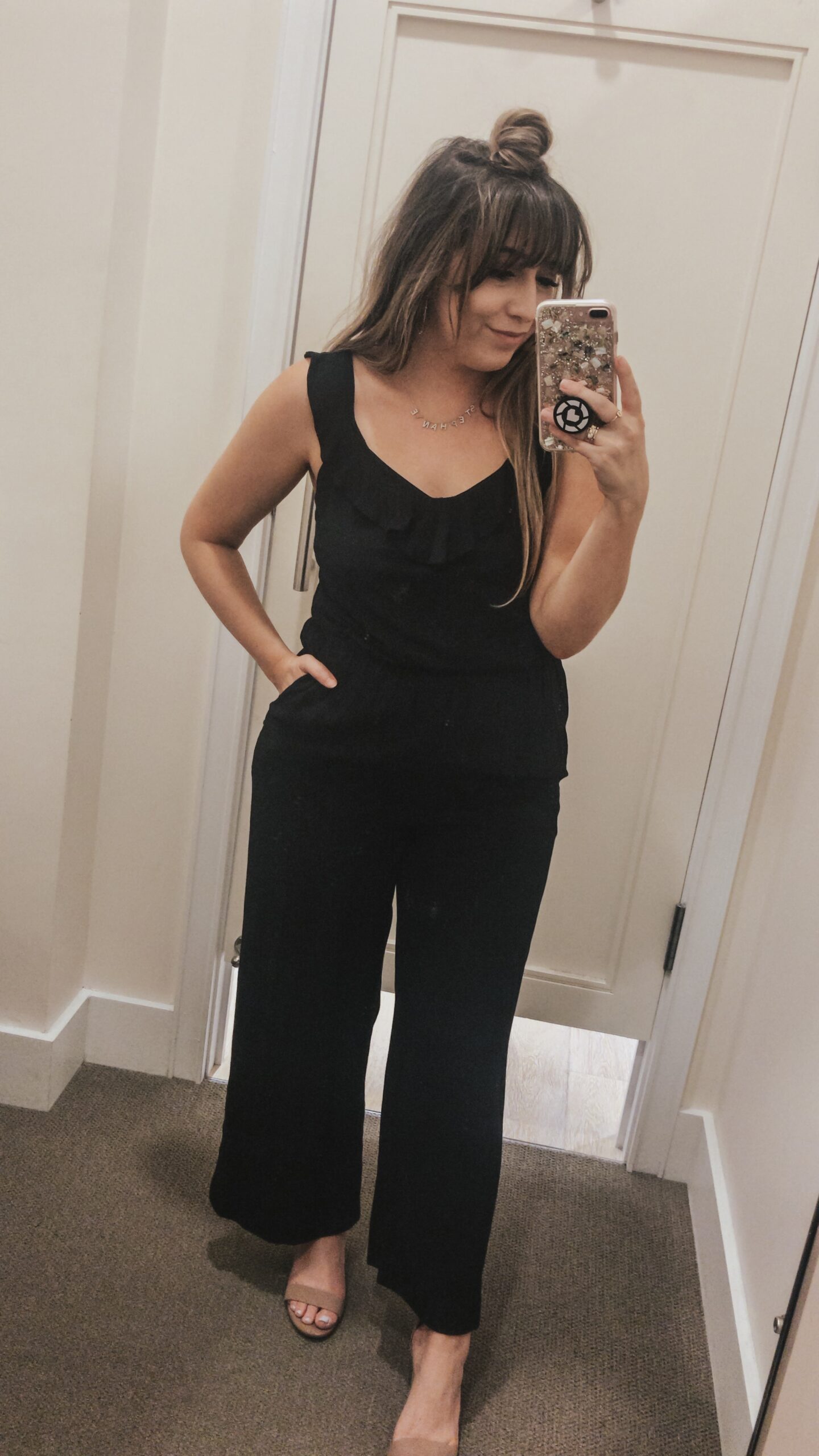 Black LOFT jumpsuit for spring