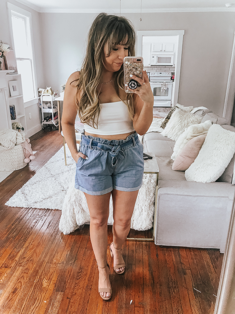 Amazon Spring Haul, denim shorts