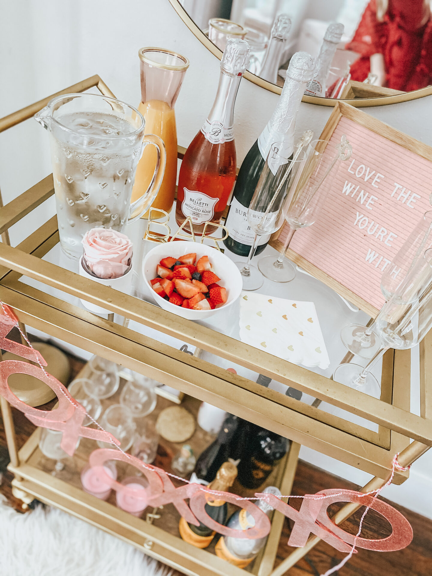 Galentine's Day mimosa bar