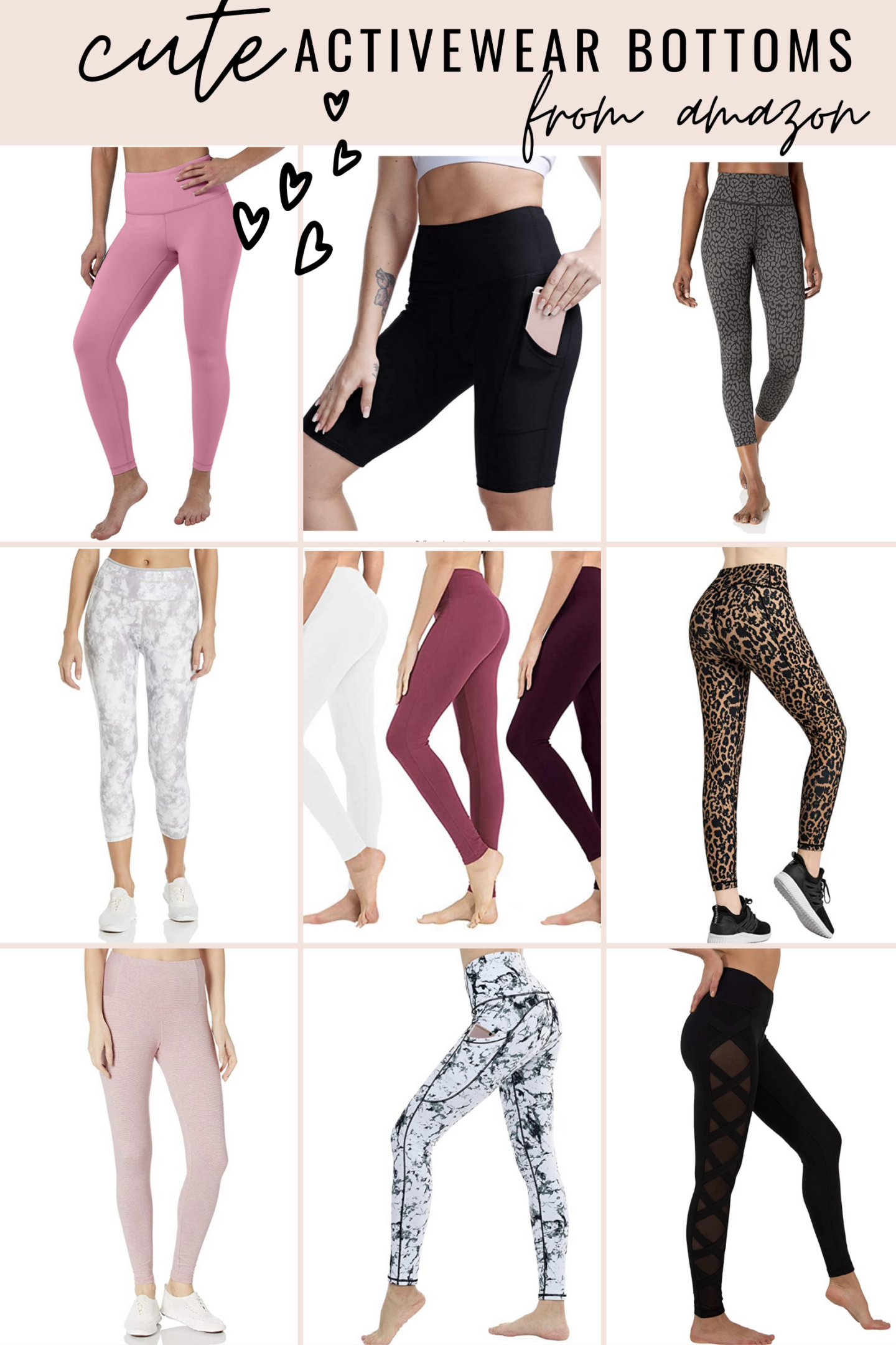 cute activewear leggings