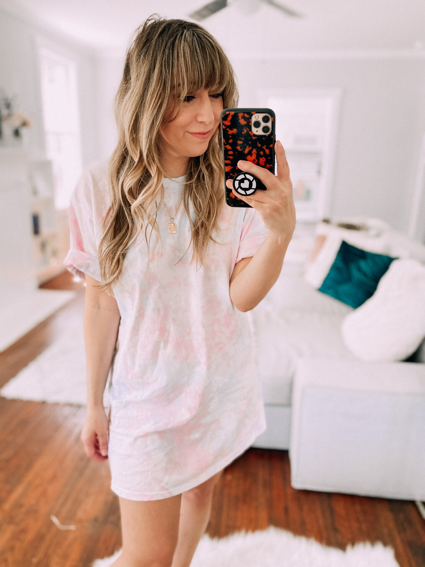 Tshirt dress tie-dye DIY