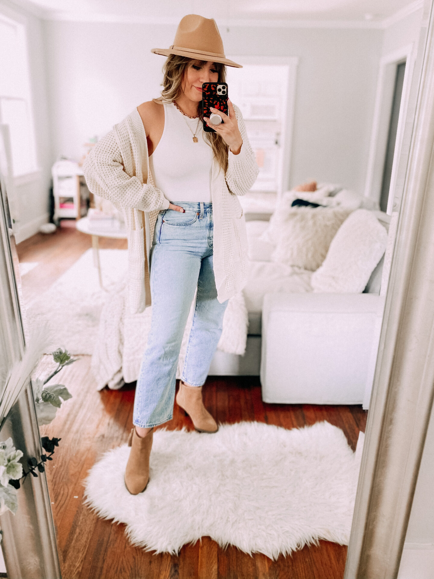 fall outfit idea - bodysuit outfit for fall