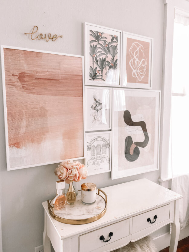 Blush Pink Gallery Wall