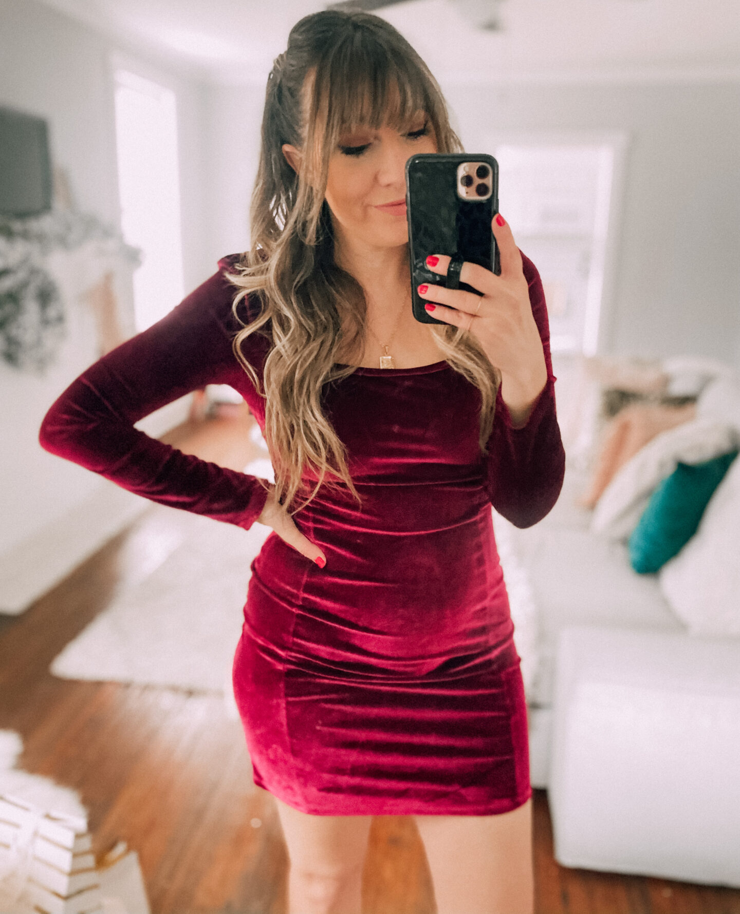 Amazon velvet dress