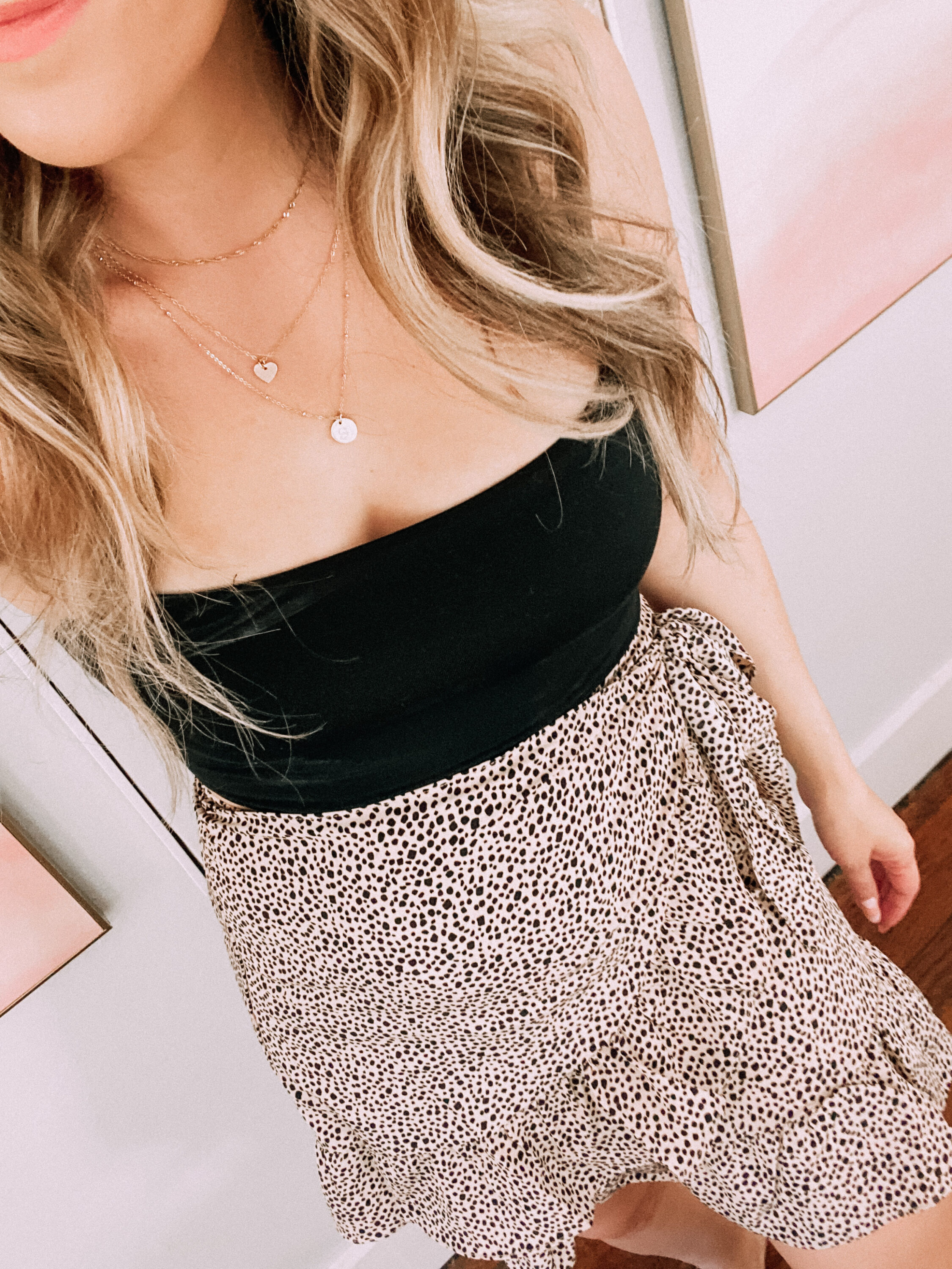 cheetah wrap skirt