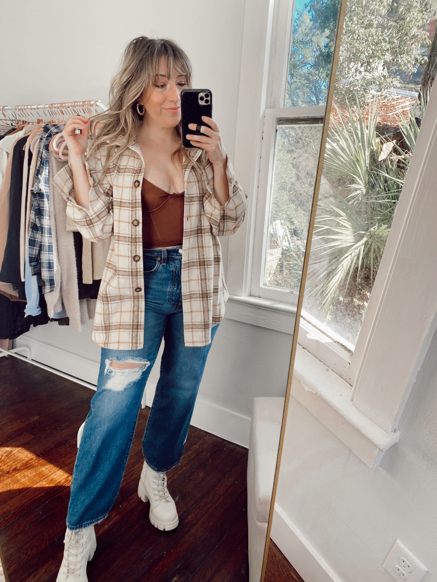 amazon fall fashion haul – plaid shacket